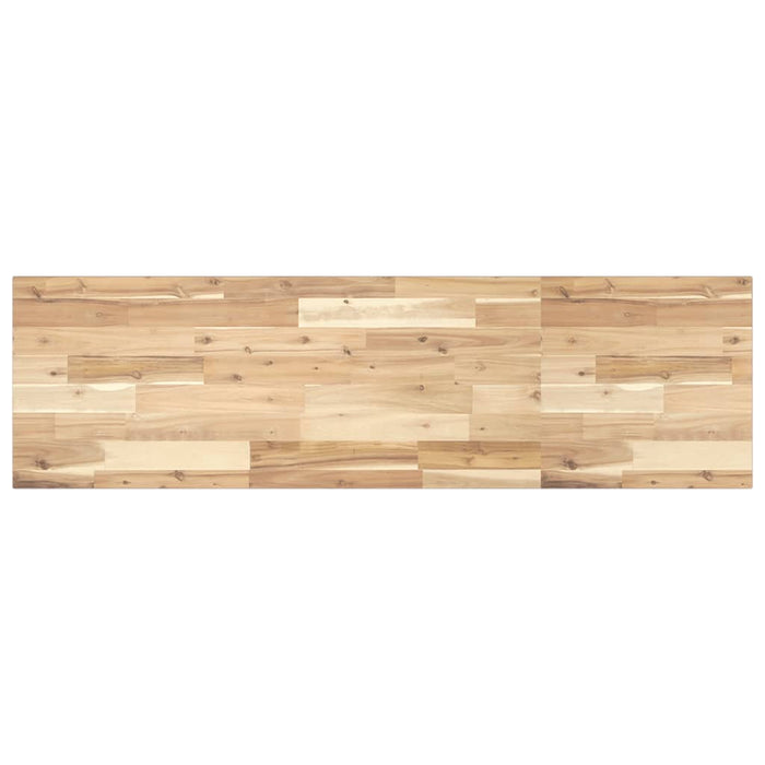 Blat de baie netratat, 120x40x2 cm, lemn masiv de acacia WALTI