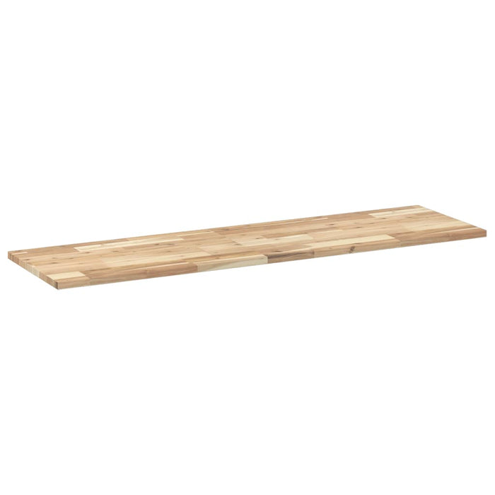 Blat de baie netratat, 140x40x2 cm, lemn masiv de acacia - WALTI WALTI