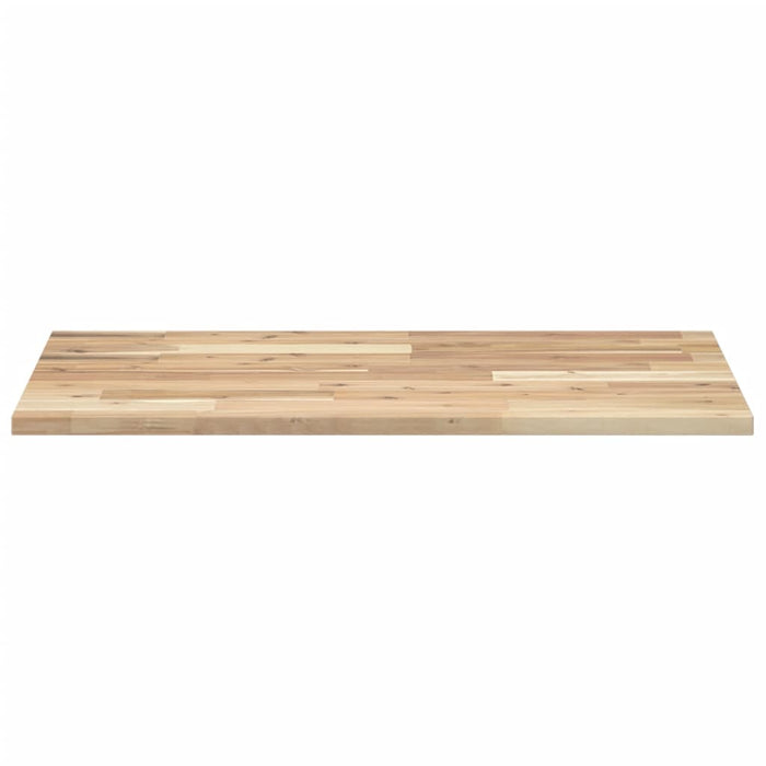 Blat de baie netratat, 80x50x2 cm, lemn masiv de acacia - WALTI WALTI