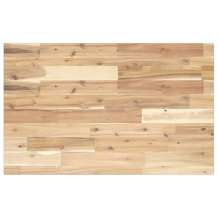 Blat de baie netratat, 100x50x2 cm, lemn masiv de acacia - WALTI WALTI
