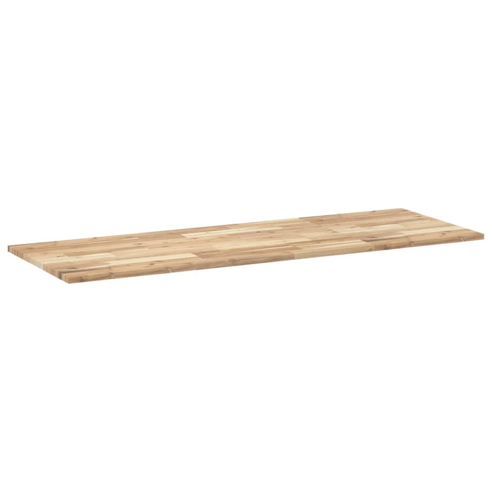 Blat de baie netratat, 140x50x2 cm, lemn masiv de acacia - WALTI WALTI