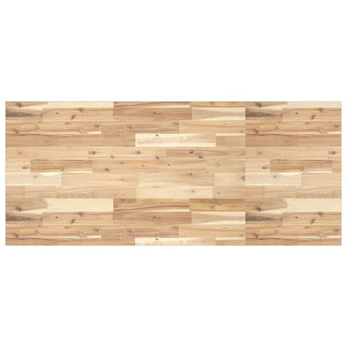 Blat de baie netratat, 140x60x2 cm, lemn masiv de acacia - WALTI WALTI