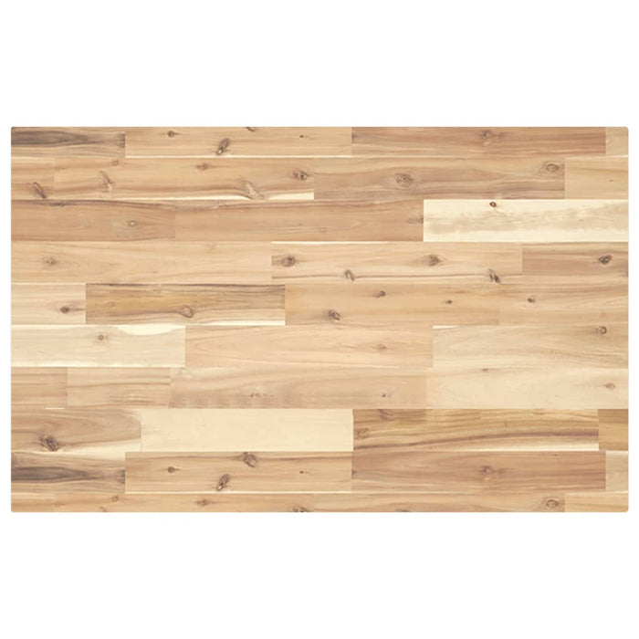 Blat de baie netratat, 120x50x4 cm, lemn masiv de acacia - WALTI WALTI