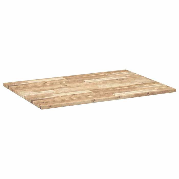 Blat de birou netratat, 100x70x2 cm, lemn masiv de acacia - WALTI WALTI