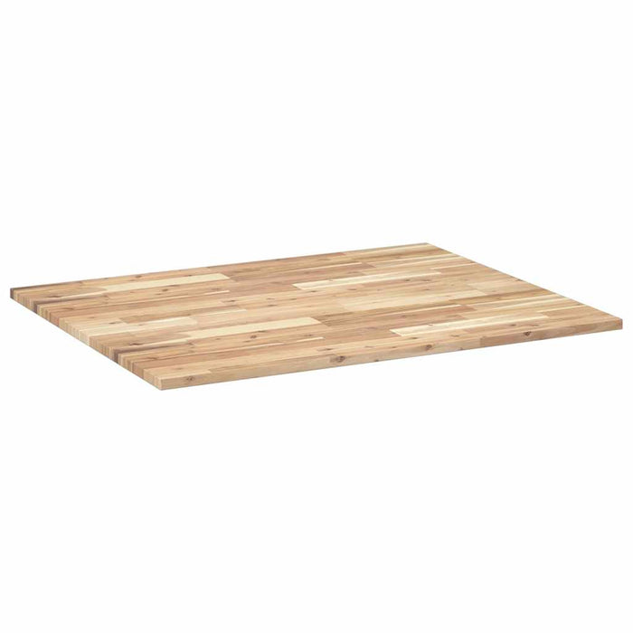 Blat de birou netratat, 100x80x2 cm, lemn masiv de acacia - WALTI WALTI