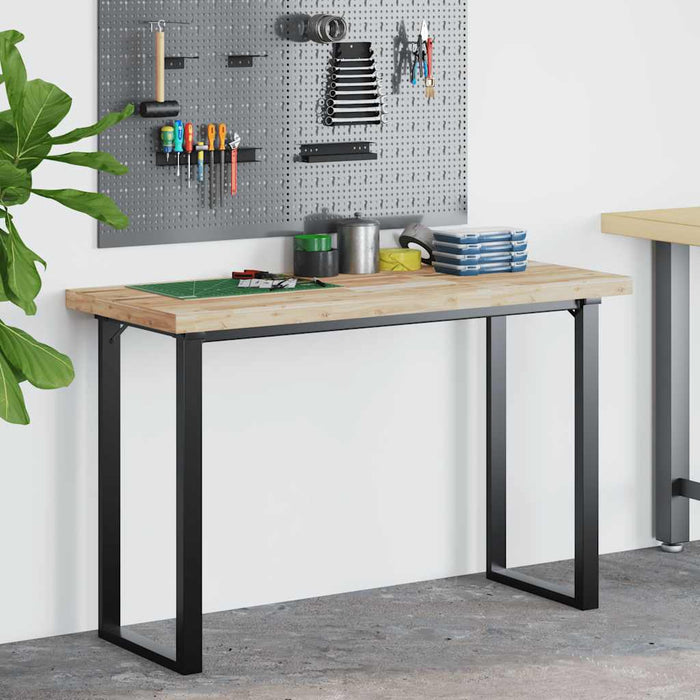 Blat de birou netratat, 120x50x4 cm, lemn masiv de acacia - WALTI WALTI