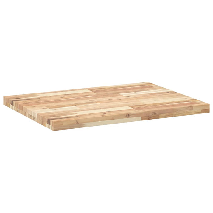 Blat de birou netratat, 100x60x4 cm, lemn masiv de acacia - WALTI WALTI