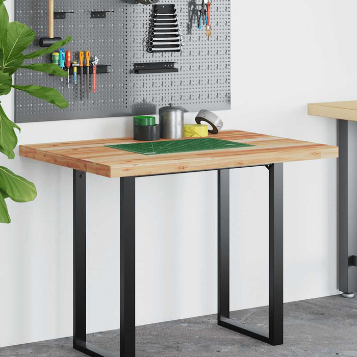 Blat de birou finisat cu ulei, 100x70x4 cm, lemn masiv acacia - WALTI WALTI