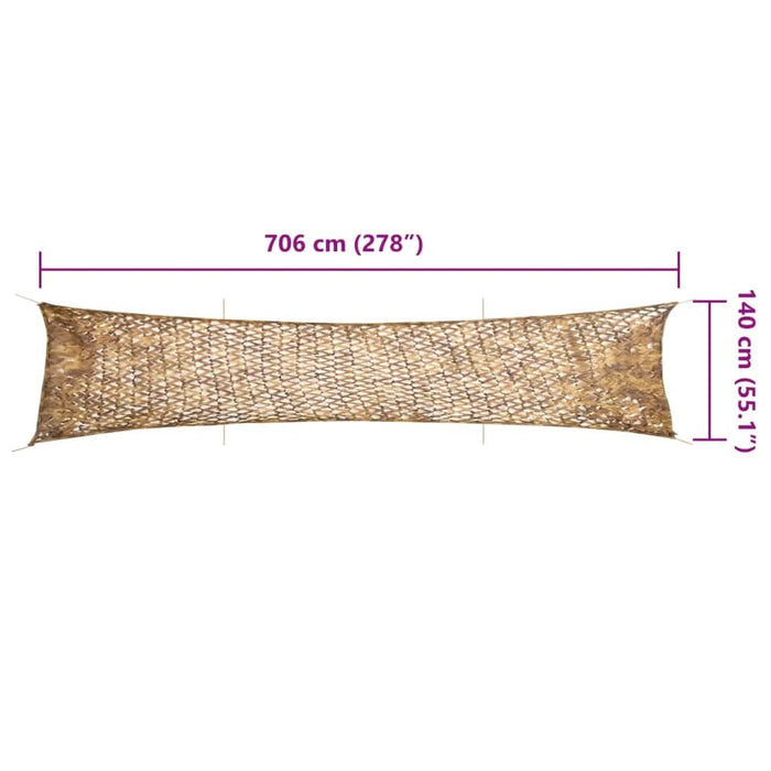 Plasă de camuflaj cu geantă de depozitare, nisipiu, 706x140 cm - WALTI WALTI