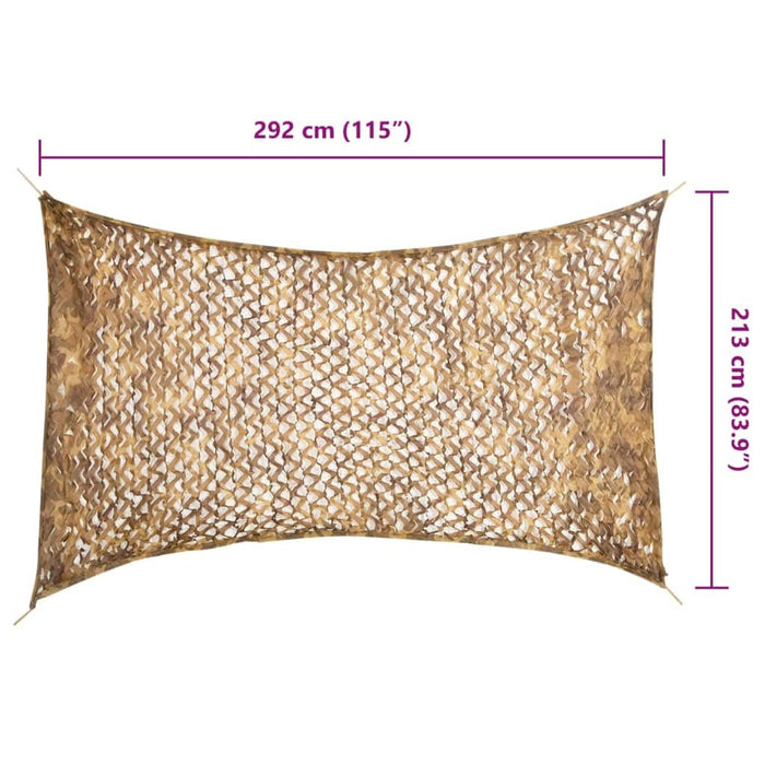 Plasă de camuflaj cu geantă de depozitare, nisipiu, 292x213 cm - WALTI WALTI