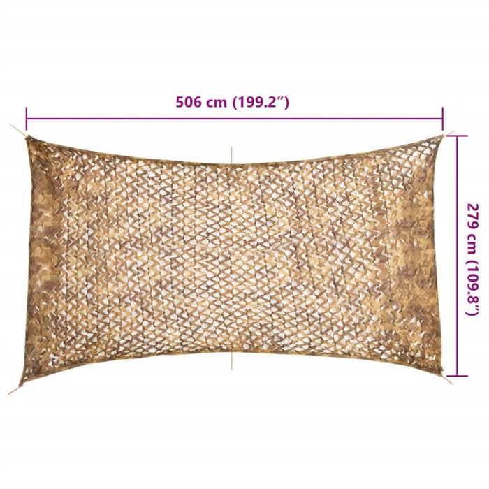 Plasă de camuflaj cu geantă de depozitare, nisipiu, 506x279 cm - WALTI WALTI