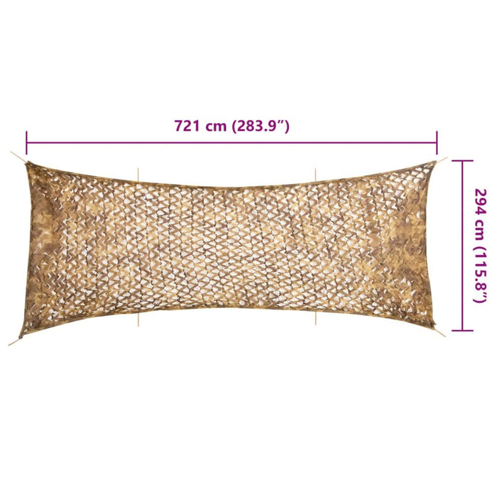 Plasă de camuflaj cu geantă de depozitare, nisipiu, 721x294 cm - WALTI WALTI