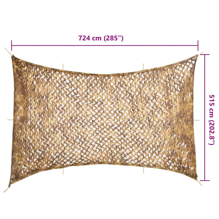 Plasă de camuflaj cu geantă de depozitare, nisipiu, 724x515 cm - WALTI WALTI