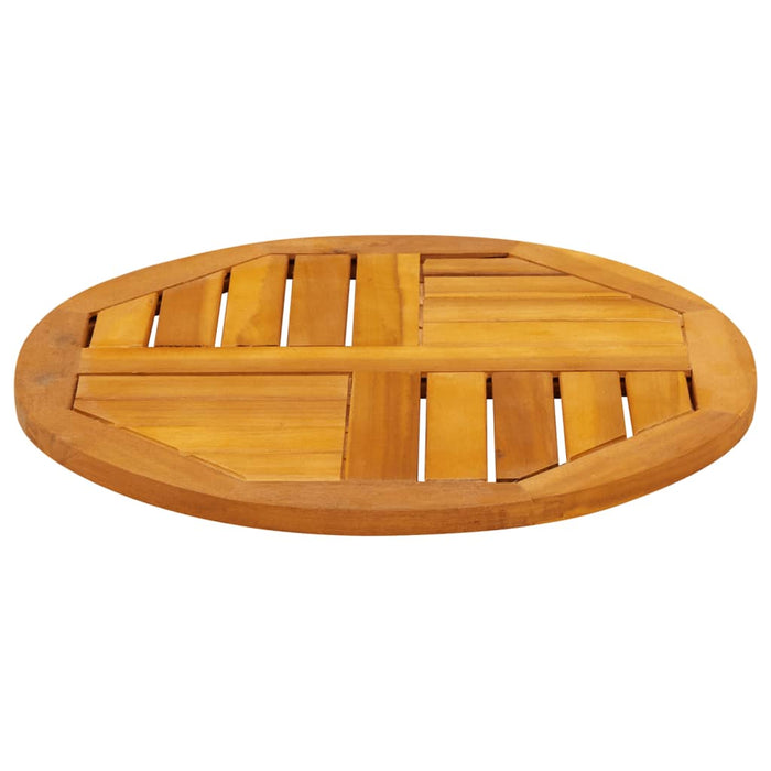 Blat de masă rotund, Ø50x2 cm, lemn masiv de acacia - WALTI WALTI