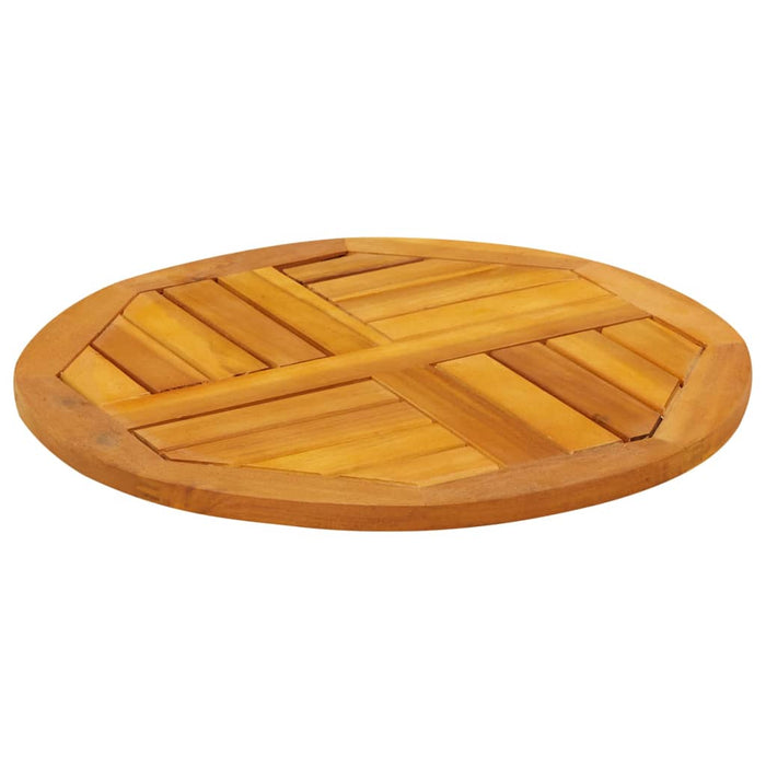 Blat de masă rotund, Ø50x2 cm, lemn masiv de acacia - WALTI WALTI