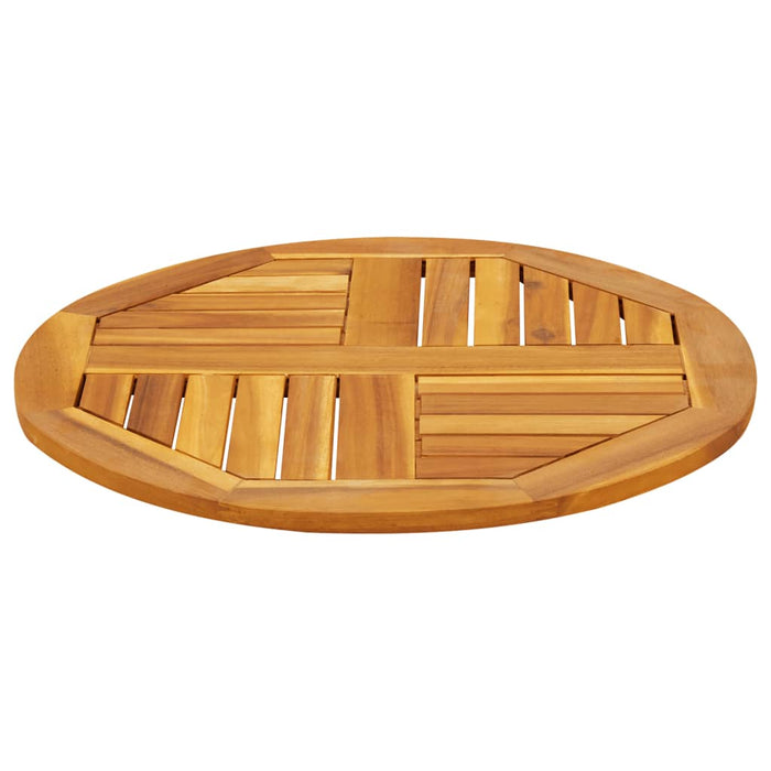 Blat de masă rotund, Ø60x2 cm, lemn masiv de acacia - WALTI WALTI