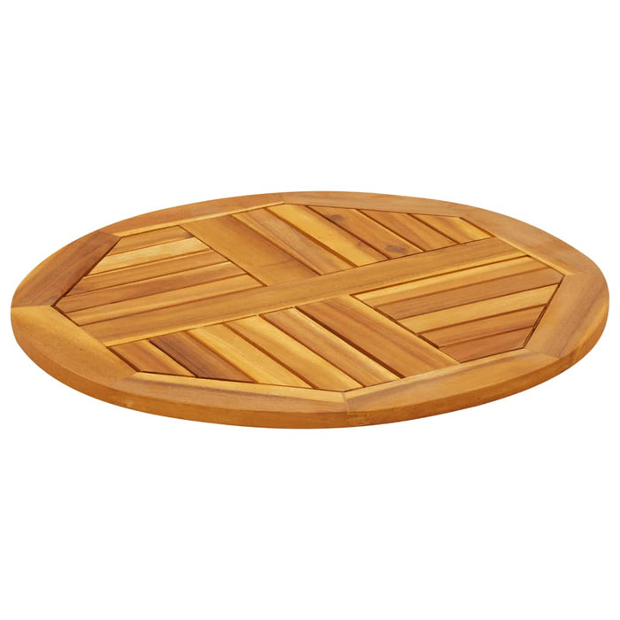 Blat de masă rotund, Ø60x2 cm, lemn masiv de acacia - WALTI WALTI
