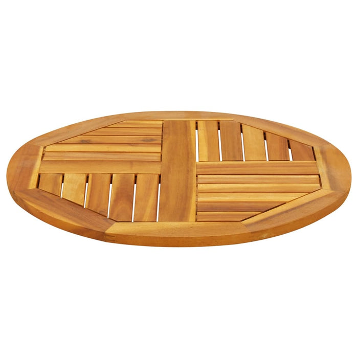 Blat de masă rotund, Ø60x2 cm, lemn masiv de acacia - WALTI WALTI
