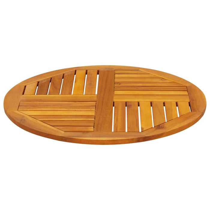 Blat de masă rotund, Ø70x2 cm, lemn masiv de acacia - WALTI WALTI