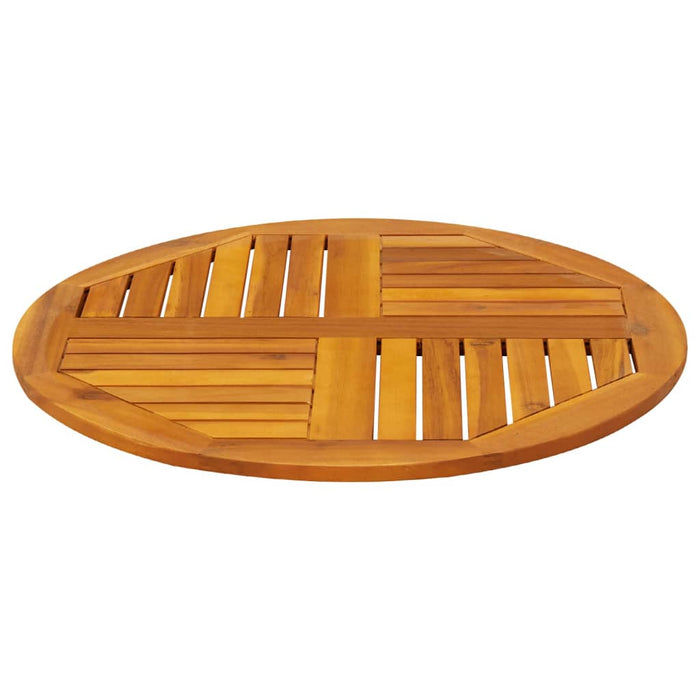 Blat de masă rotund, Ø70x2 cm, lemn masiv de acacia - WALTI WALTI