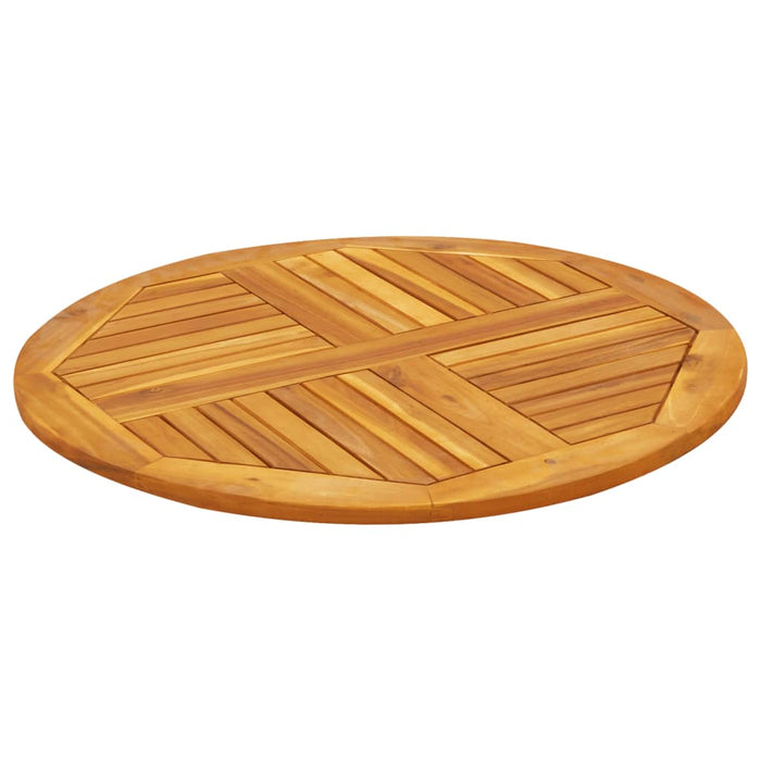 Blat de masă rotund, Ø80x2,2 cm, lemn masiv de acacia WALTI