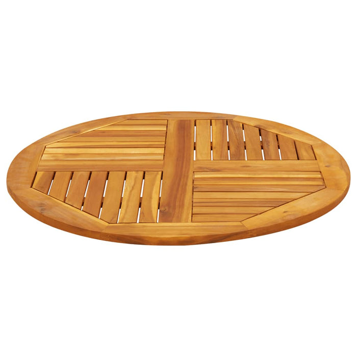 Blat de masă rotund, Ø80x2,2 cm, lemn masiv de acacia WALTI