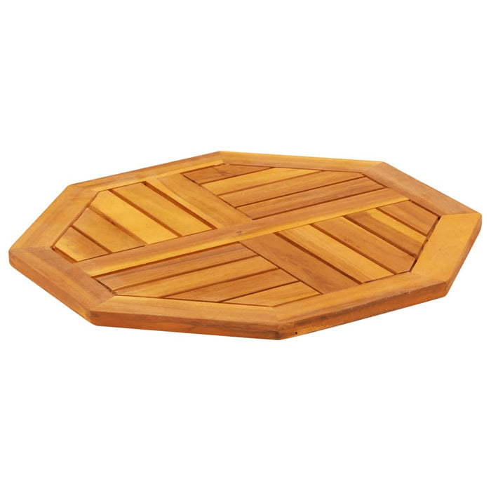 Blat de masă, 50x50x2 cm, octogonal, lemn masiv acacia - WALTI WALTI