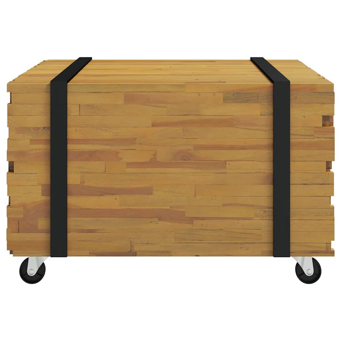Masă de cafea Maro 60 x 60 x 38 cm Lemn solid de tec - WALTI WALTI