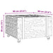 Masă de cafea Maro 60 x 60 x 38 cm Lemn solid de tec - WALTI WALTI