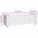 Masuta de cafea 110x45x35 cm din lemn masiv de tec - WALTI WALTI