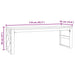 Masuta de cafea 110x35x38 cm din lemn masiv de tec - WALTI WALTI