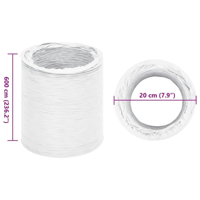 Conductă de evacuare, 6 m, Ø20 cm, PVC - WALTI WALTI