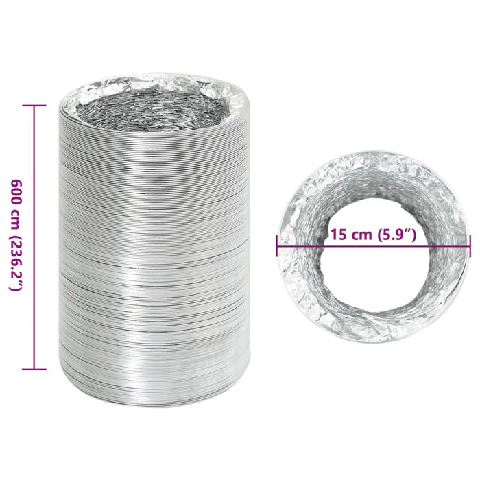 Conductă de ventilație, 6 m, Ø15 cm, aluminiu - WALTI WALTI