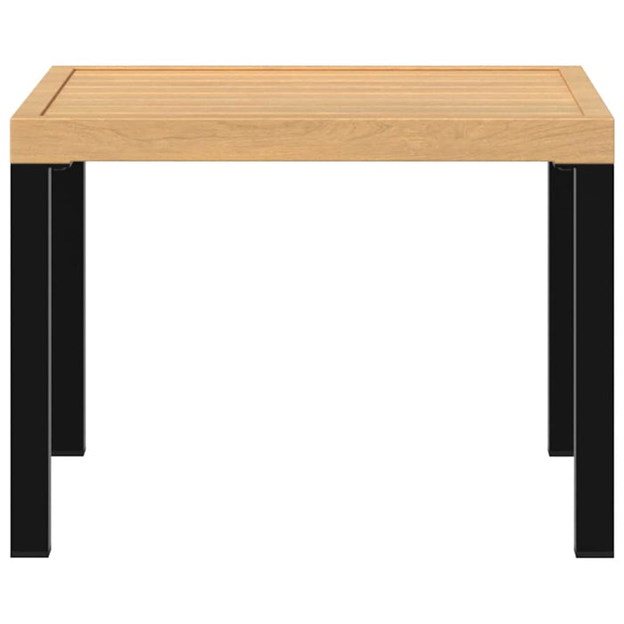 Masă cafea grădină negru 55x55x39,5cm oțel vopsit electrostatic - WALTI WALTI