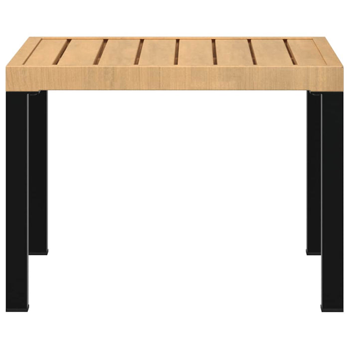 Masă cafea grădină negru 55x55x39,5cm oțel vopsit electrostatic - WALTI WALTI