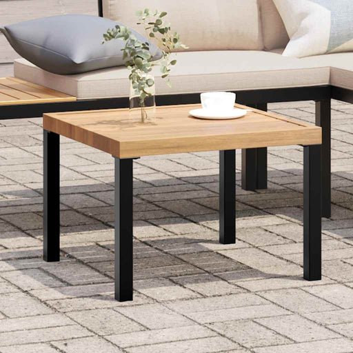 Masă cafea grădină negru 55x55x39,5cm oțel vopsit electrostatic - WALTI WALTI