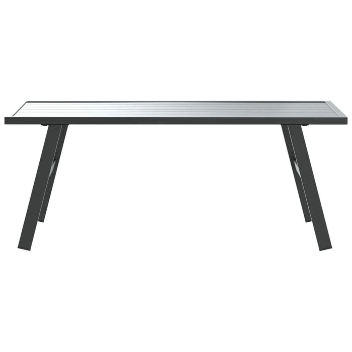 Măsuță cafea grădină negru 90x45x35cm oțel vopsit electrostatic - WALTI WALTI