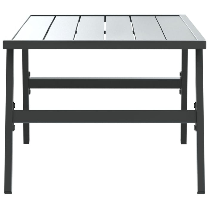 Măsuță cafea grădină negru 90x45x35cm oțel vopsit electrostatic - WALTI WALTI