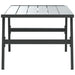 Măsuță cafea grădină negru 90x45x35cm oțel vopsit electrostatic - WALTI WALTI