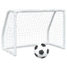 Porți de fotbal de copii 2 buc., cu minge alb 64x35x48 cm metal - WALTI WALTI