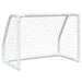 Porți de fotbal de copii 2 buc., cu minge alb 64x35x48 cm metal - WALTI WALTI
