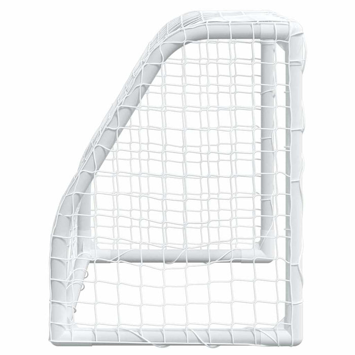 Porți de fotbal de copii 2 buc., cu minge alb 64x35x48 cm metal - WALTI WALTI