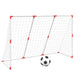 Poartă de fotbal pentru copii cu mingi 2-în-1 alb 184x64x124 cm - WALTI WALTI