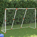 Poartă de fotbal pentru copii cu mingi 2-în-1 alb 184x64x124 cm - WALTI WALTI