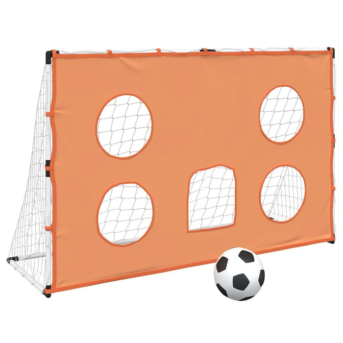 Poartă de fotbal de copii cu covoraș țintă/minge 182x62x118 cm - WALTI WALTI