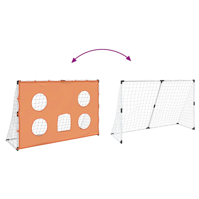 Poartă de fotbal de copii cu covoraș țintă/minge 182x62x118 cm - WALTI WALTI
