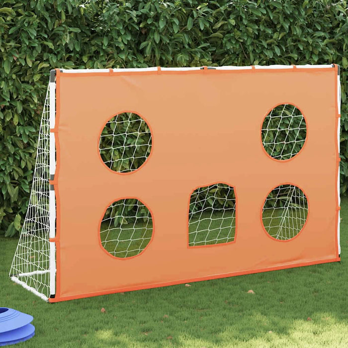 Poartă de fotbal de copii cu covoraș țintă/minge 182x62x118 cm - WALTI WALTI