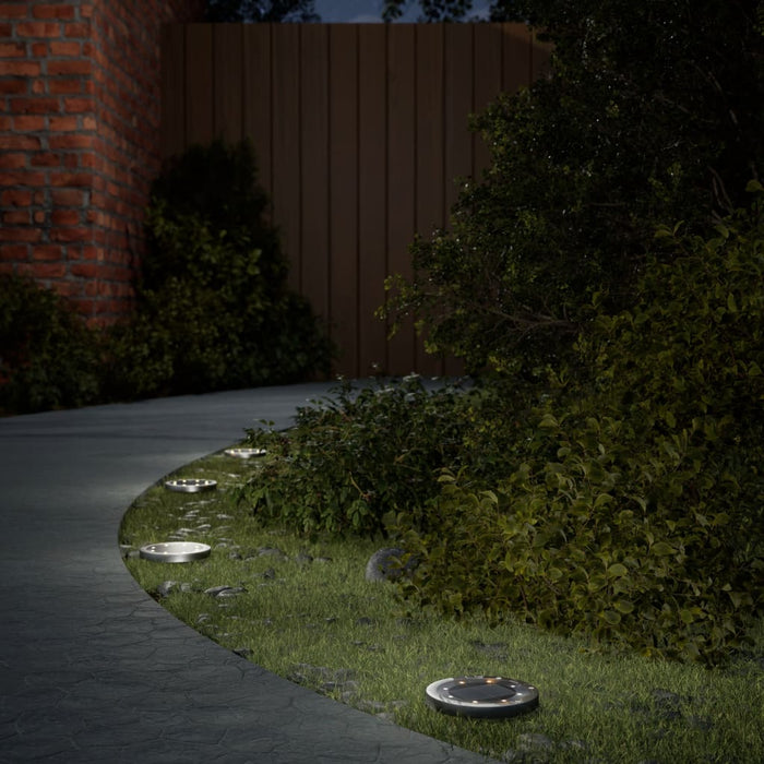 Lămpi solare cu țăruși de sol pentru exterior, 12 buc. alb cald - WALTI WALTI