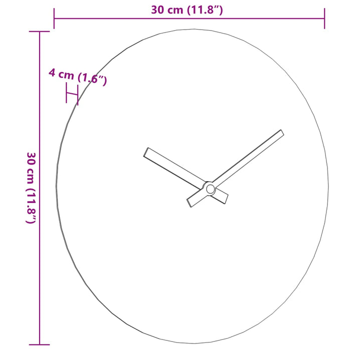 Ceas de perete galben și negru, Ø30 cm, lemn prelucrat - WALTI WALTI