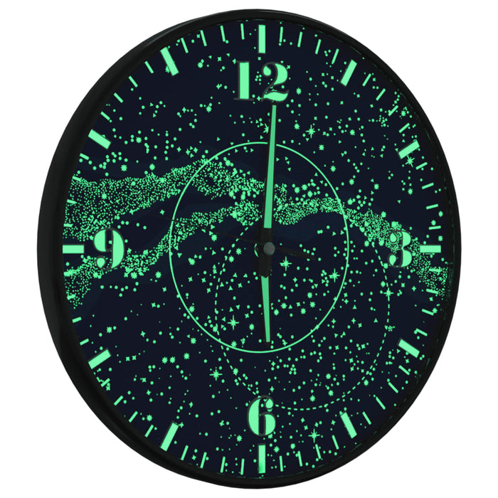 Ceas de perete cu scale luminoase și indicatori albastru Ø30 cm - WALTI WALTI